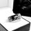 Thumbnail: Mens Ring, Helicopters over Ocean Wave Engraved Black Tungsten Carbide Ring, promise ring
