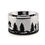Thumbnail: Hiking in Mountains Forest Pattern Engraved Tungsten Ring, His and Her Promise