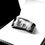 Thumbnail: Hors and Wolf Engrave Black Tungsten Ring, Mens Ring, Rings for Women