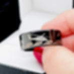 Mens Ring, Helicopters over Ocean Wave Engraved Black Tungsten Carbide Ring, promise ring