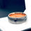 Thumbnail: Flamingo Pattern Engraved Tungsten Carbide Ring, Rose Gold Wedding Bands 8mm