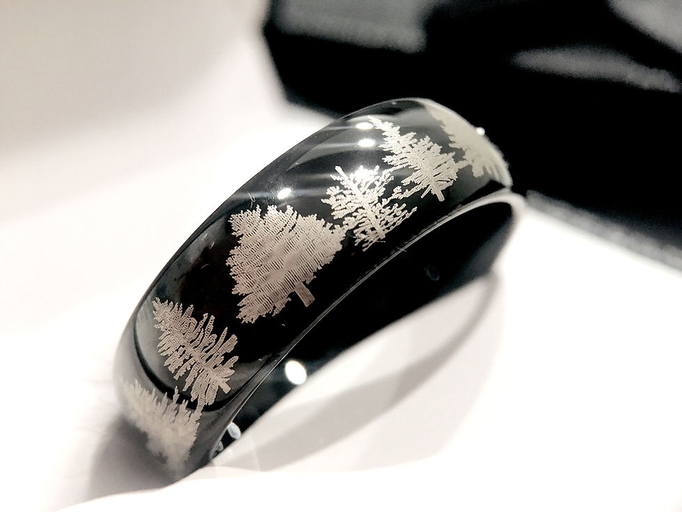 Thumbnail: Mens Wedding Band, Engagement Ring, Fir Forest Ring, Mens Ring, Wedding Band , Rings for Women, Wedding Bands Men, Promise