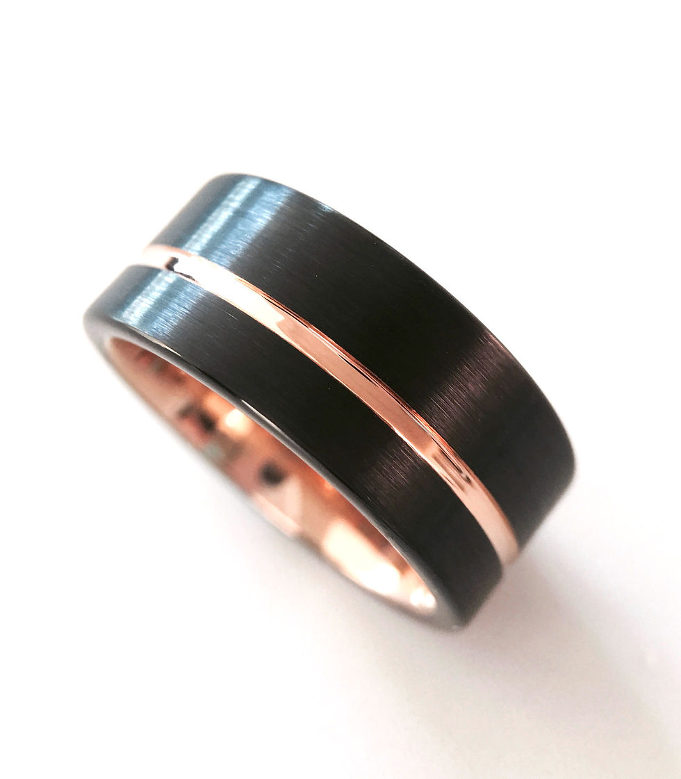 Thumbnail: Flat Black Tungsten Bands, Mens Women Tungsten Ring 10mm-12mm
