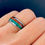 Thumbnail: Tungsten Ring with Green Malachite and Koa Wood Inlay – Matching His & Hers Set
