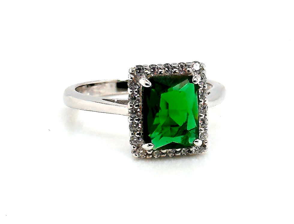 Thumbnail: Green Malachite Stone inlay Rungsten Carbide Ring, Sterling Silver Ring, Matching Rings Set, Women Engagement Ring, Mens Ring