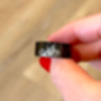 Mens Wedding Band, Scene of a Battle between an Octopus and Pirate Ship, Engraved Black Ring, Mens Ring, Wedding Band