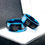 Thumbnail: Maple Leaves Pattern Engraved Blue Tungsten Carbide Ring, Mens Tungsten Ring, Mens Wedding Band, Women Ring, Unique Design We