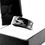 Thumbnail: Mens Ring, Helicopters over Ocean Wave Engraved Black Tungsten Carbide Ring, promise ring