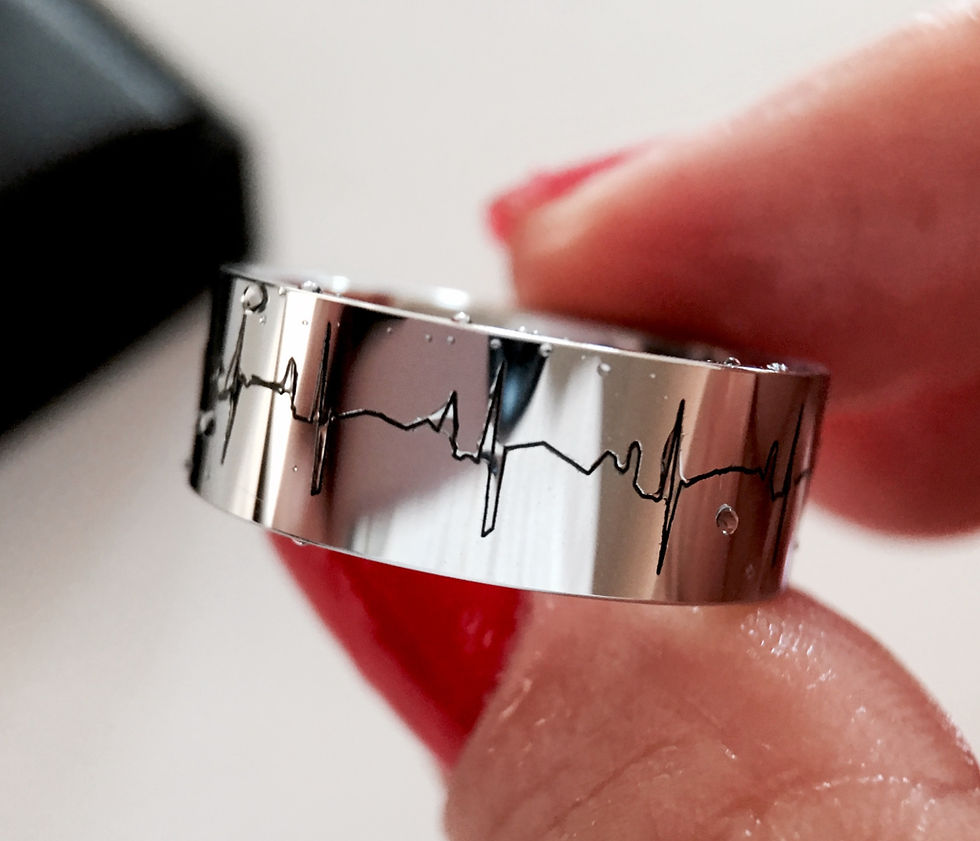 Thumbnail: Heartbeats Ring, Women Ring, Mens Wedding Bands, Promise Rings, Anniversary Gift