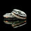 Thumbnail: Silver tungsten ring featuring arrow design and gemstone detail, comfort fit