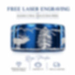 Thumbnail: blue elk mountain ring tungsten wedding band 8mm 10mm 12mm