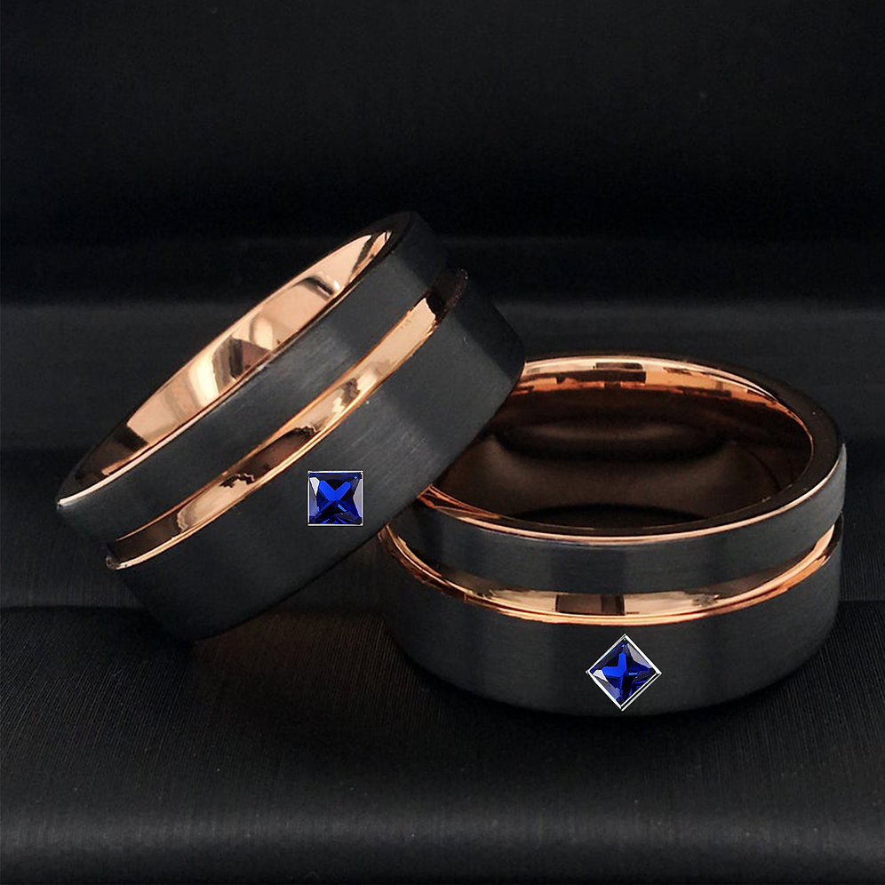 Amazing Matching Rose Gold Wedding Rings