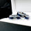 Thumbnail: Blue Agate Tungsten Carbide Ring with round Stone, Mens Ring, Women Ring, Band