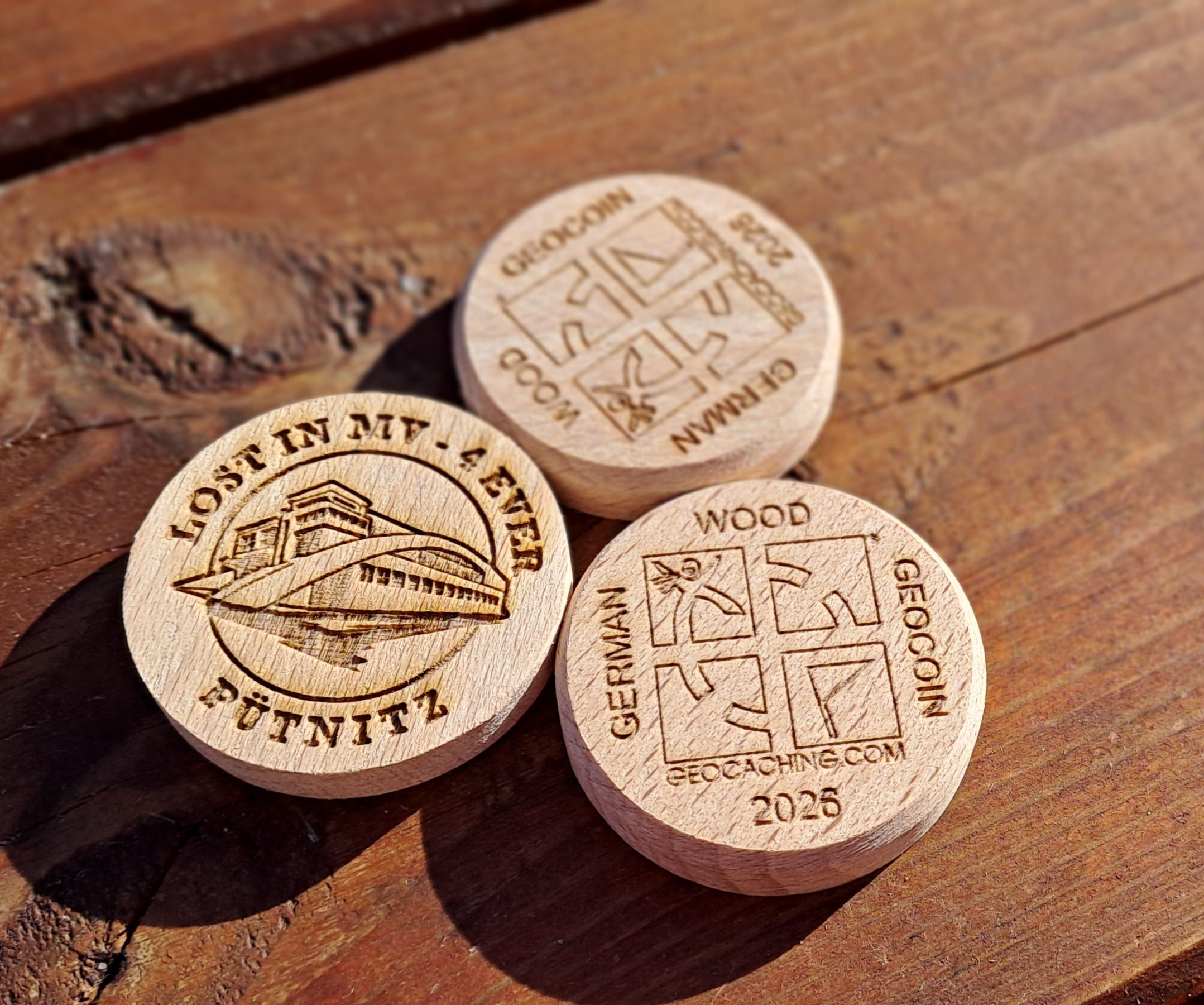 Lost in MV - 4 EVER Woodcoin 3er Set