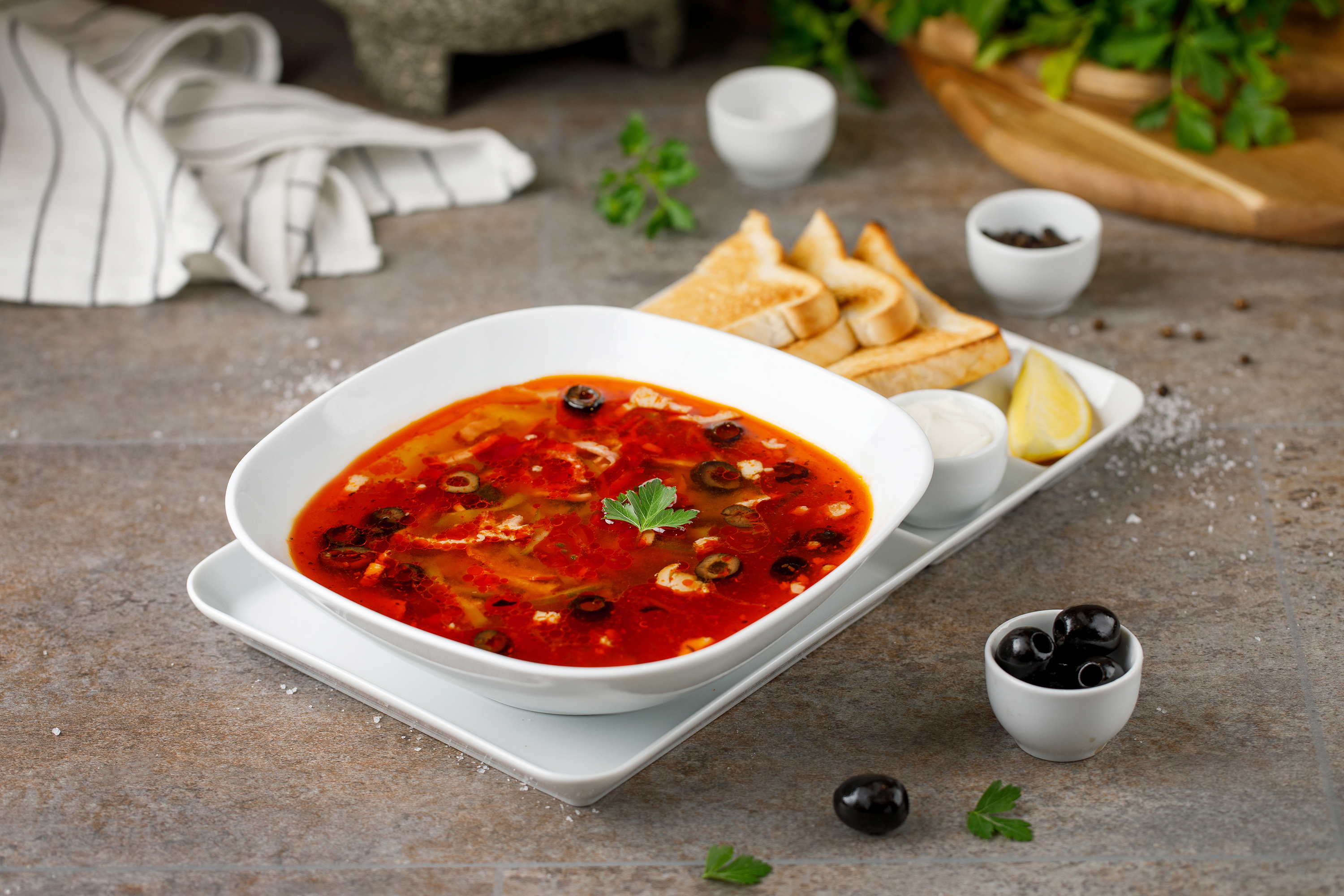 Arranged Food and Objects