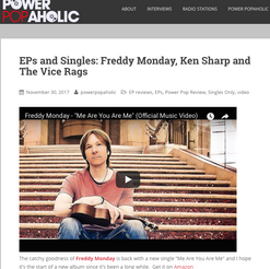 Powerpopahaholic - New single from Freddy Monday - "Me Are You Are Me"