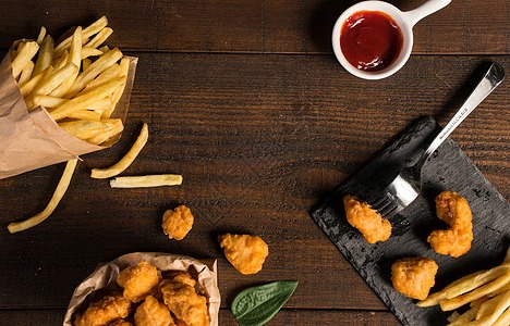 Arranged Food and Objects