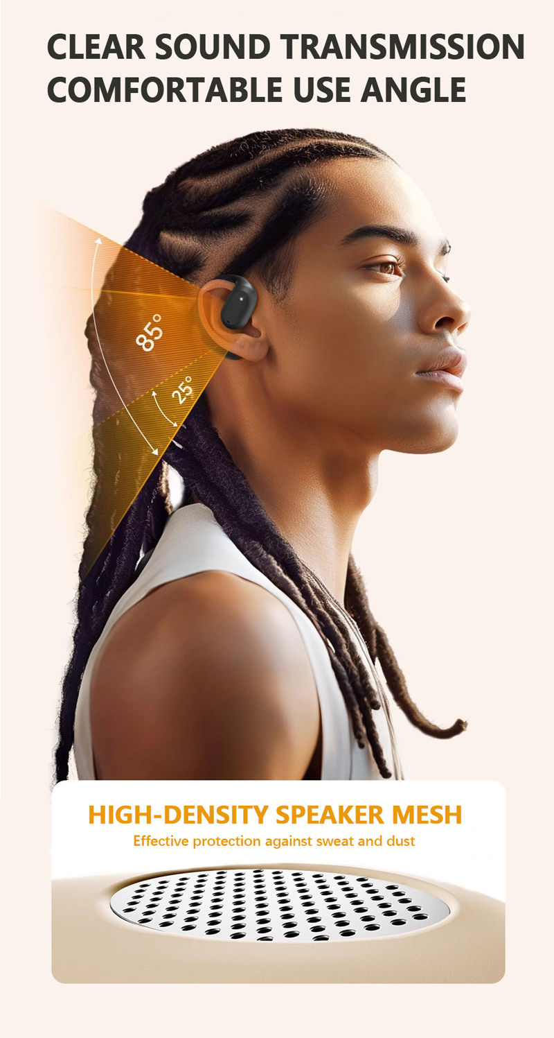 Thumbnail: Soleeanre Wireless Hanging Ear Headphones Digital Display Sports Gaming Headsets
