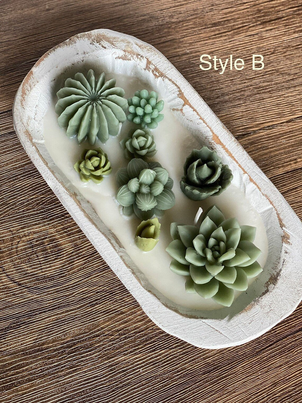 Thumbnail: Arizona Dream Scented Cactus Garden Candle in Wooden Bowl