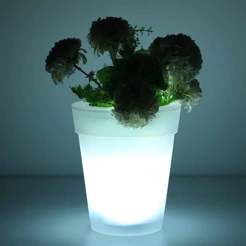 Thumbnail: Solar-Powered Glow Planter, Waterproof Night Decor Pot