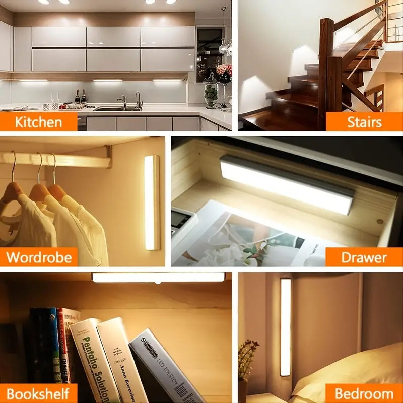 Thumbnail: Portable Wireless LED Under Cabinet Motion Sensor Light