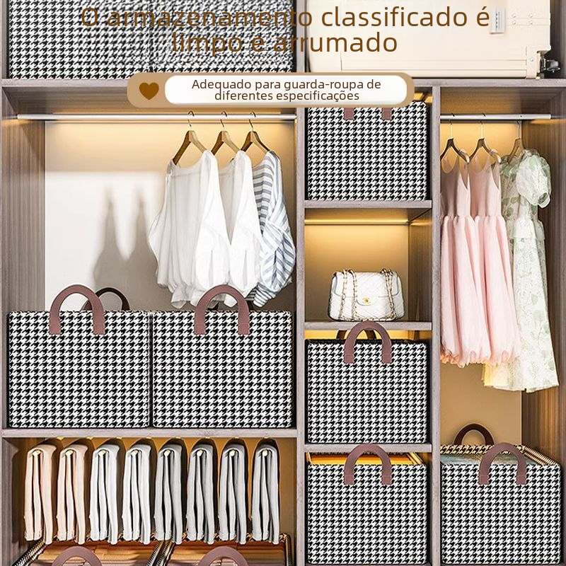 Thumbnail: Foldable Drawer Storage Box for Clothes and Pants