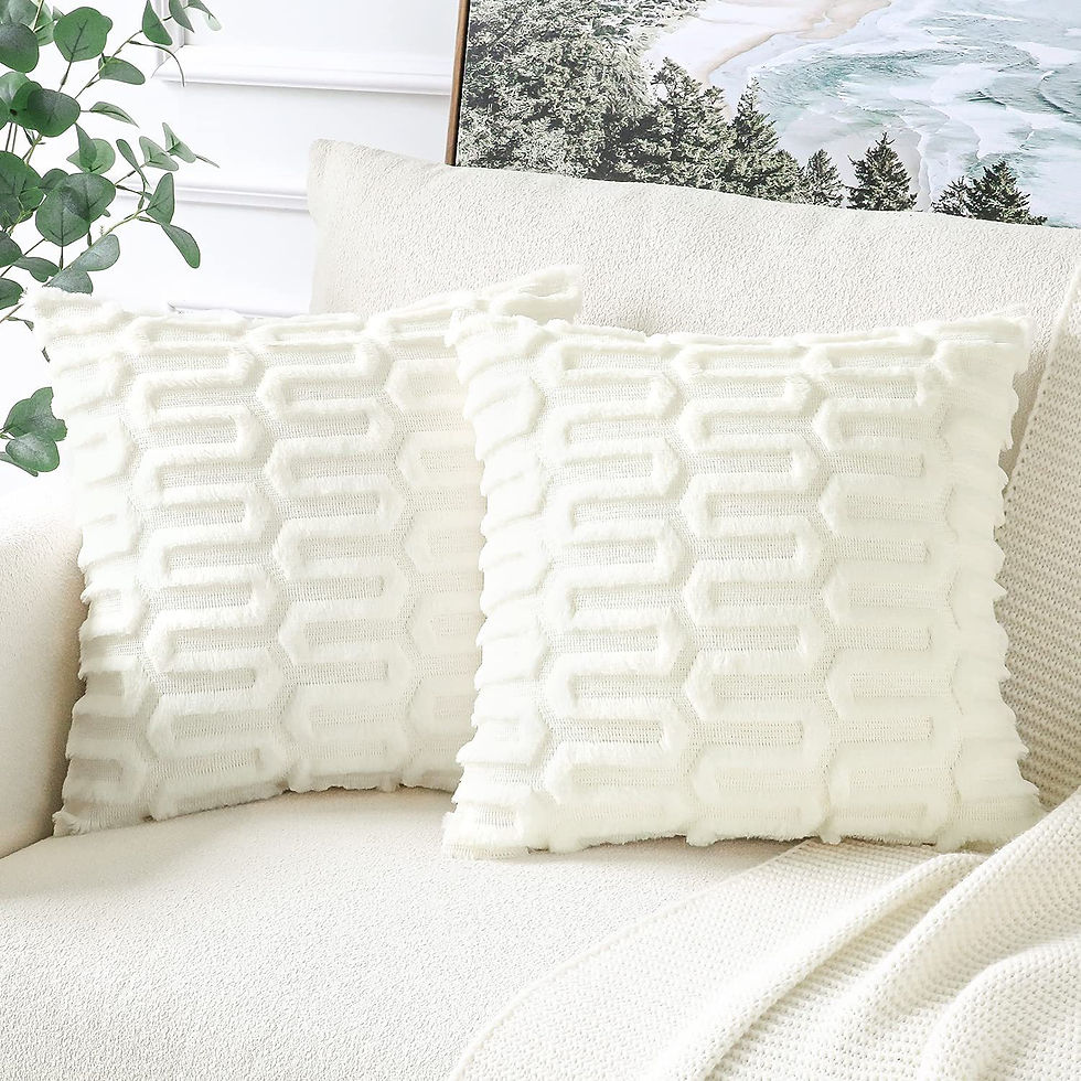 Thumbnail: Chic Geometric Plush Pillowcase