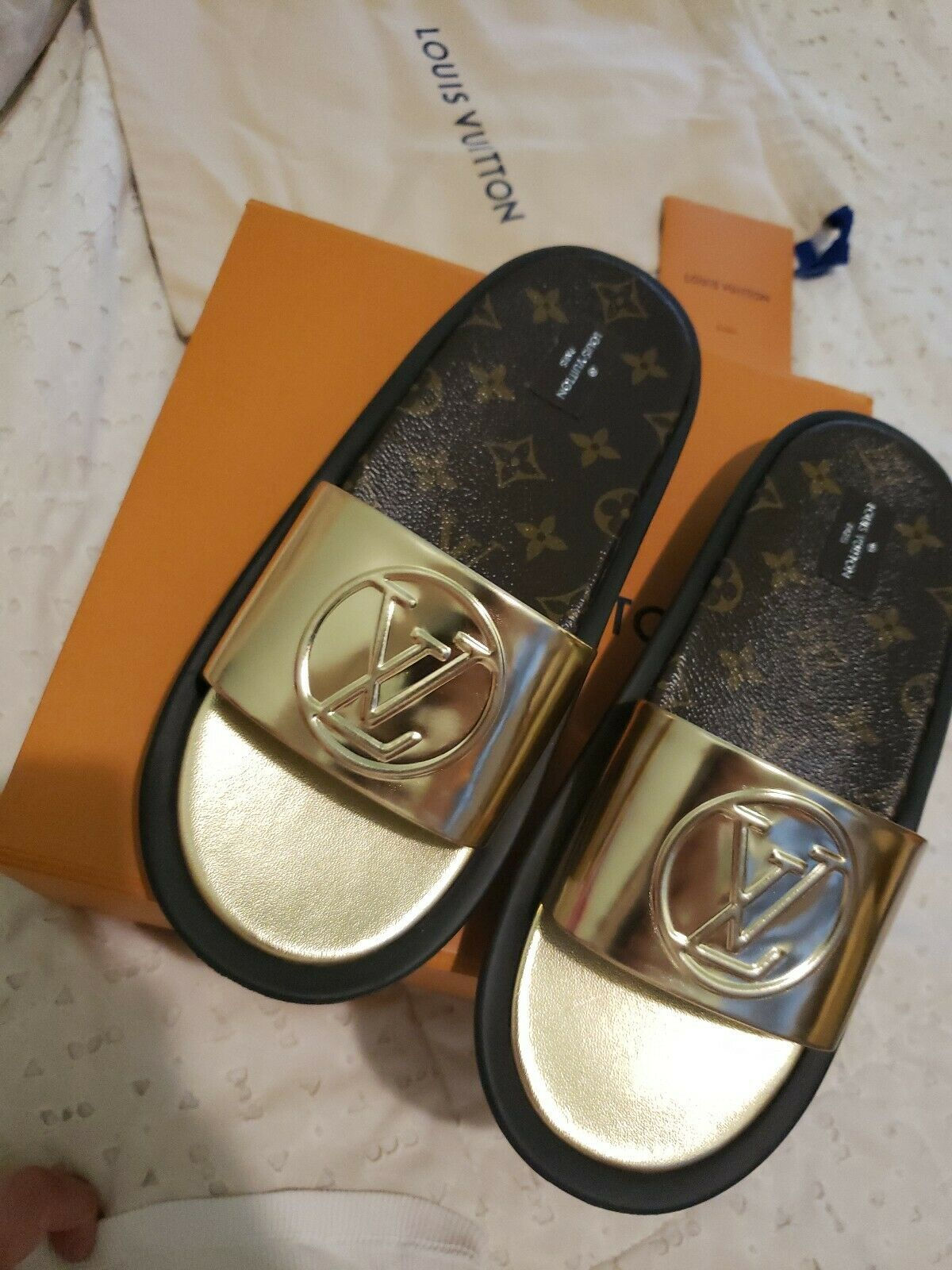 LOUIS VUITTON SUNBATH FLAT MULE SIZE 41 (10)