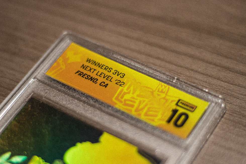 Next Level Custom Graded Card Award Label