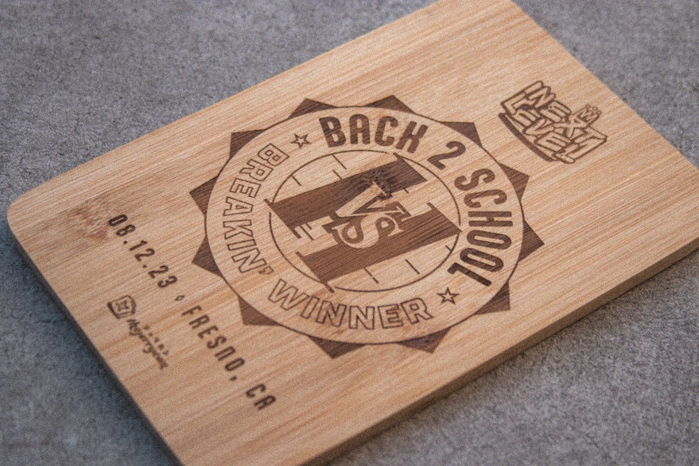 Next Level Back 2 School Award Plaque