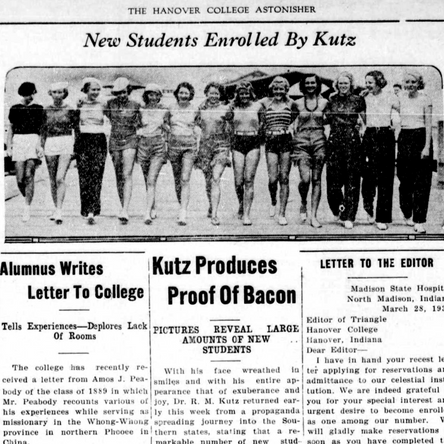 Astonishing Tradition at Hanover College