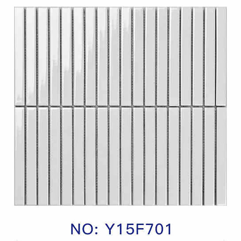 縮圖：Rounded Rectangle Mosaic Tiles 馬賽克瓷磚 Y15F系列 1.5×14.5cm 窯變筷子磚系列 多色可選 Porcelain