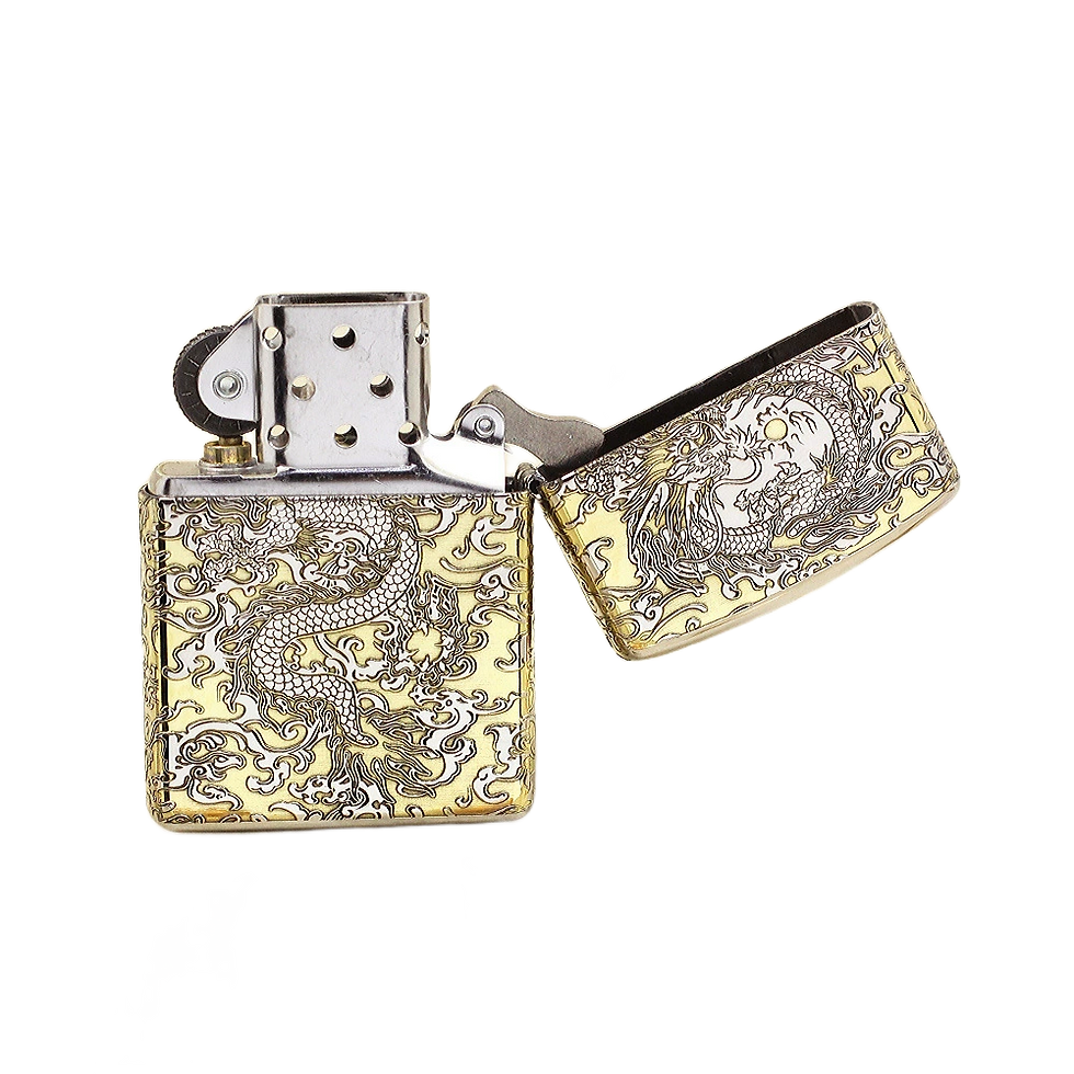 縮圖：ZIPPO ライター シルバーミラー 167 精緻彫刻 飛龍在天 干支動物シリーズ