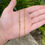 Thumbnail: Vintage Solid 10k Yellow Gold Watch Chain Bracelet Necklace - 13.5 inches