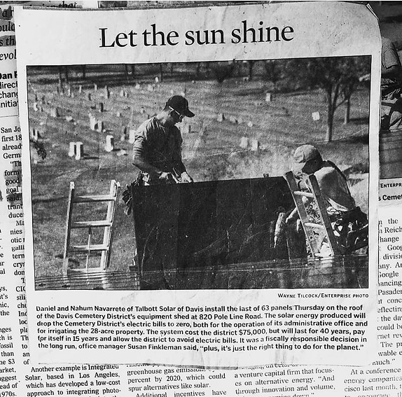 TALBOTT SOLAR Newspaper