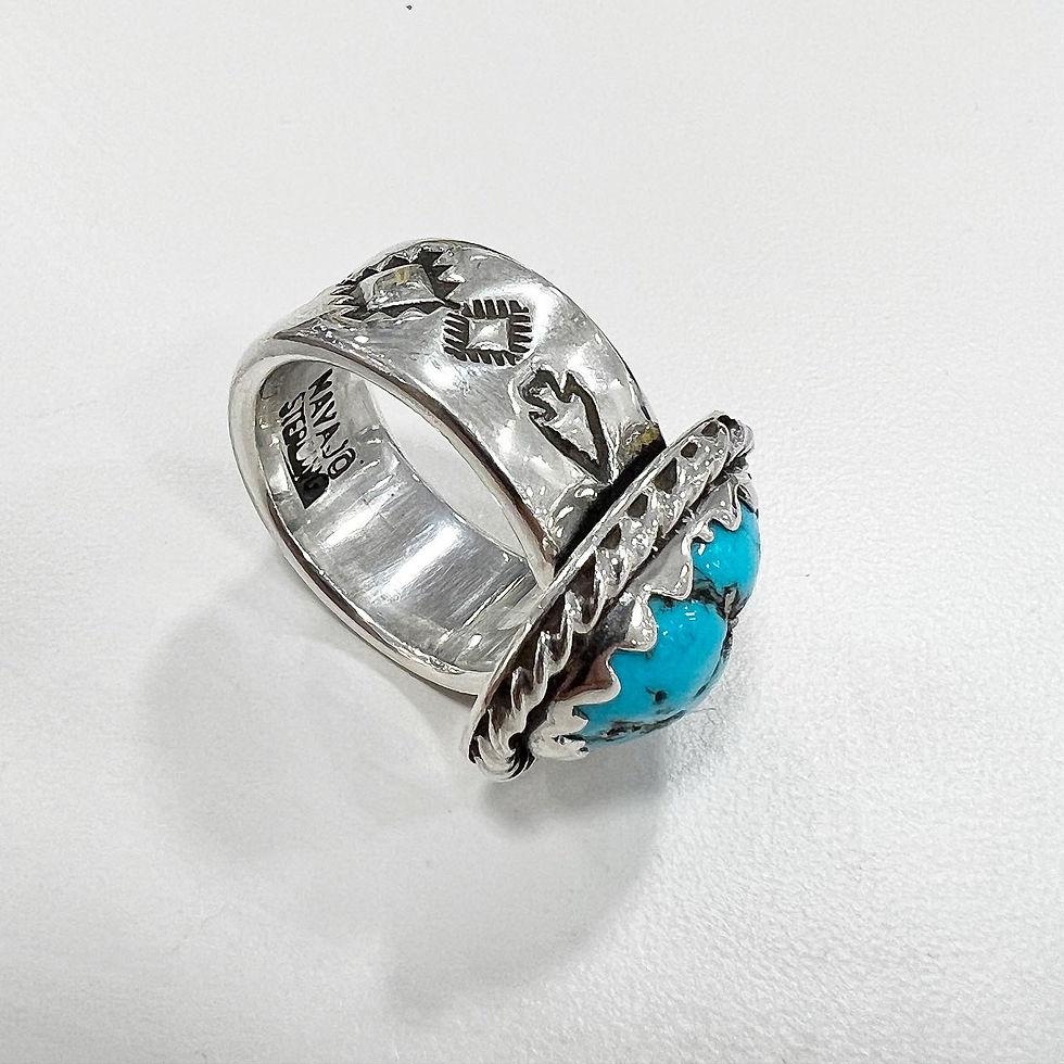 Thumbnail: Sleeping Beauty Turquoise Heavy Ring