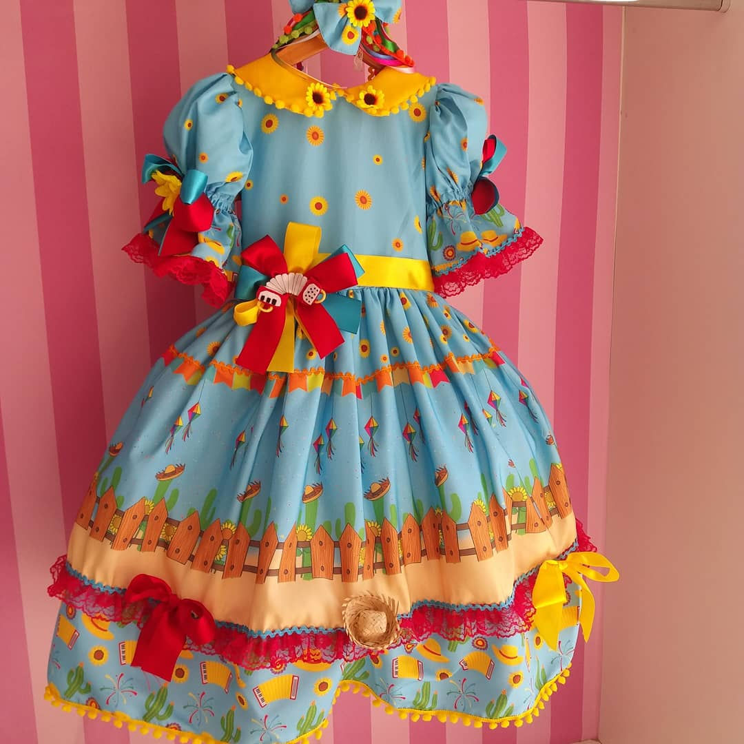 Vestido de Quadrilha - Girassol