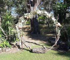 Round stick arbour