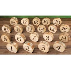 Wood Round Numbers