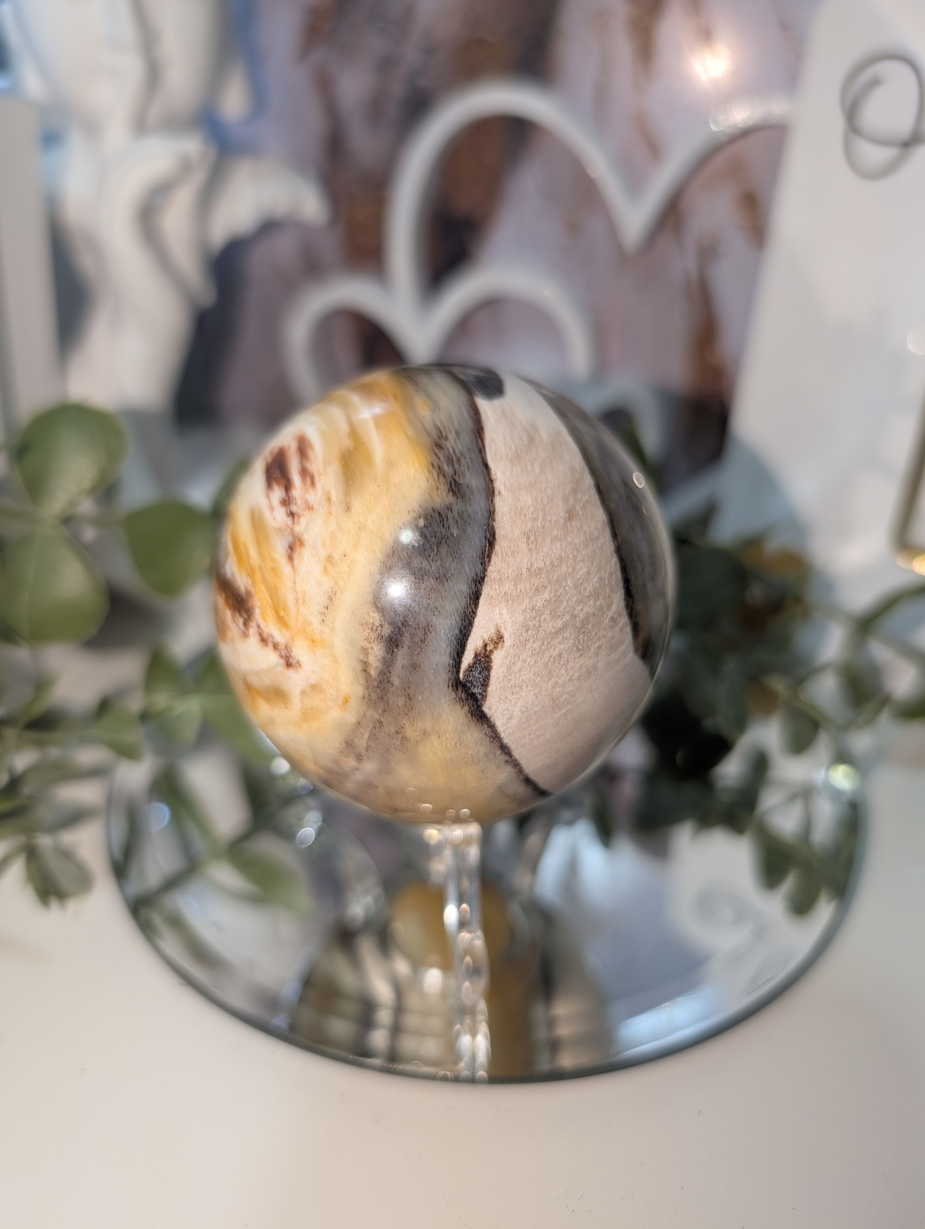 Beautiful Petrified Wood Sphere