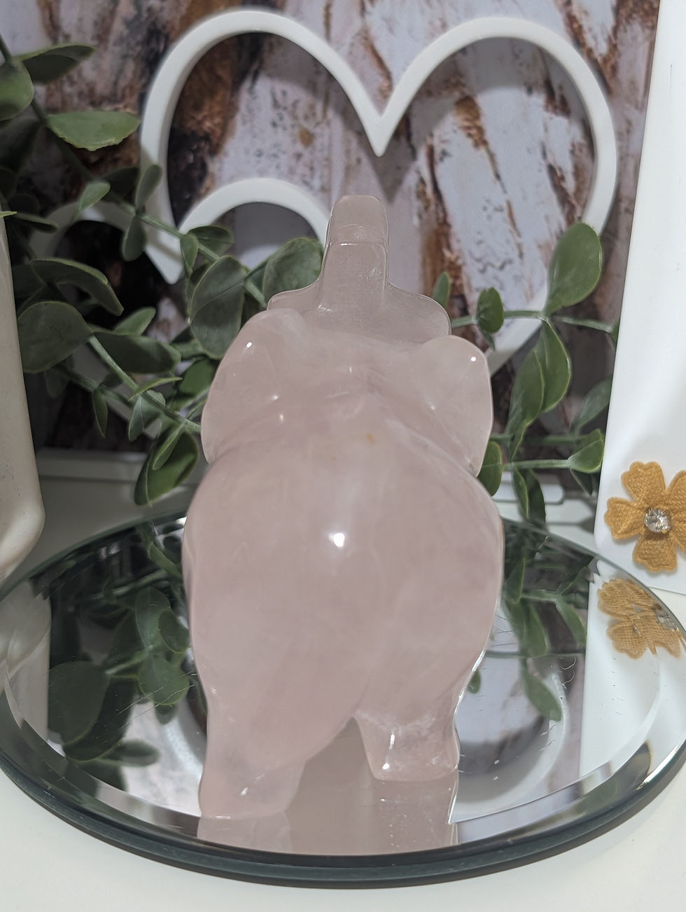 Thumbnail: Stunning Madagascan Rose Quartz Elephant 