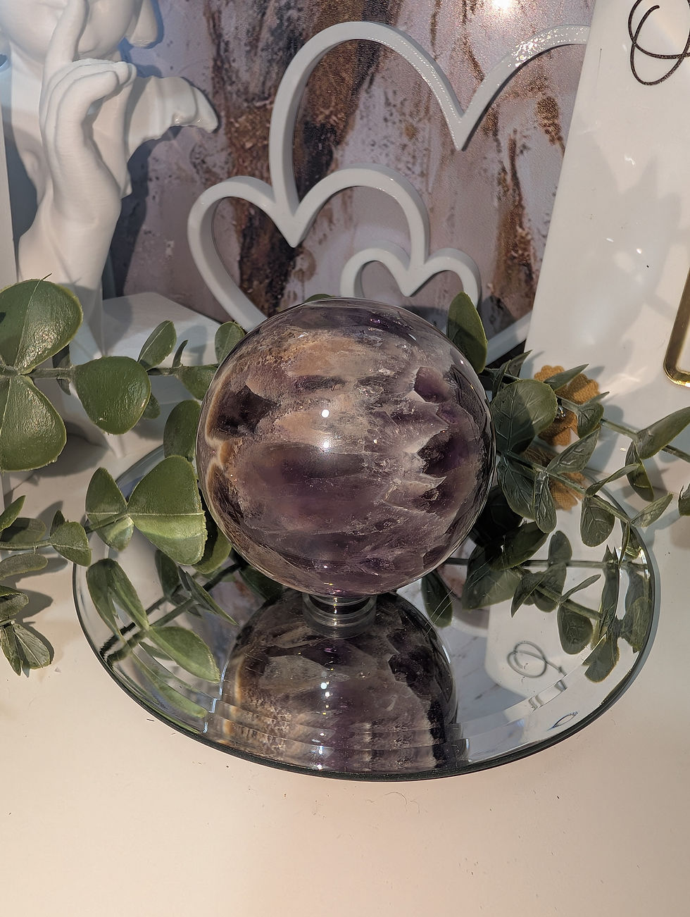Thumbnail: Stunning Feather Amethyst Sphere 