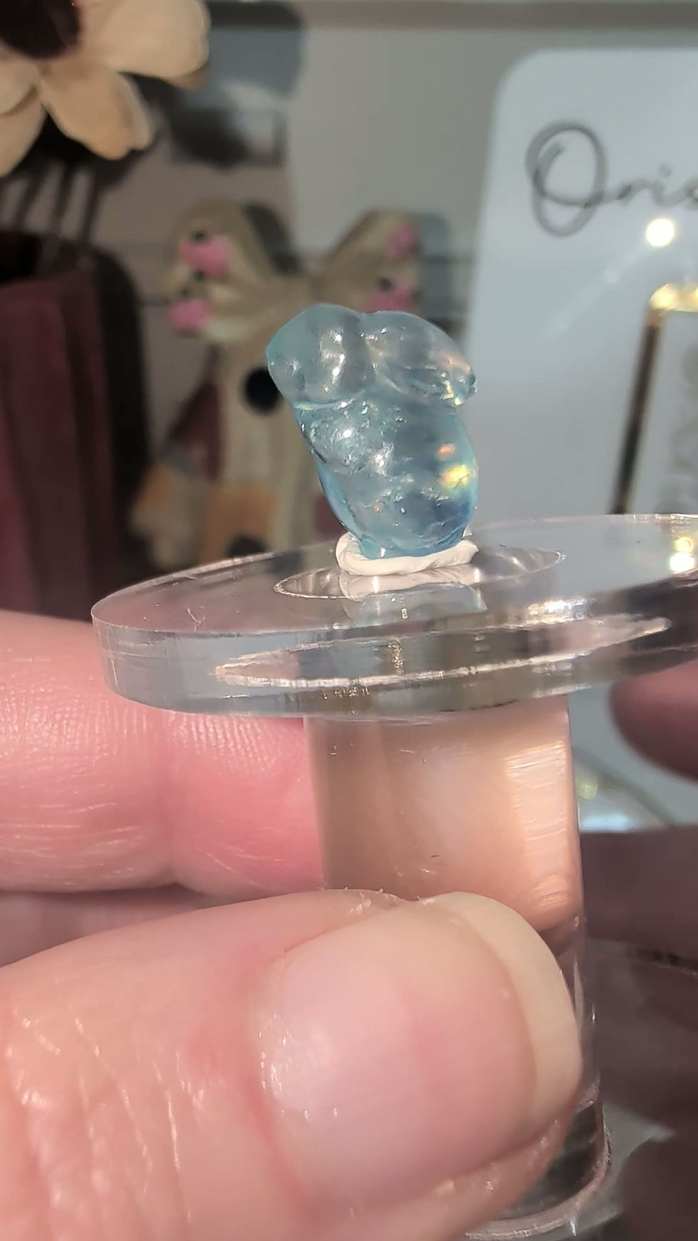Thumbnail: Absolutely Stunning Hand Carved Nagar Valley Aquamarine Bunny