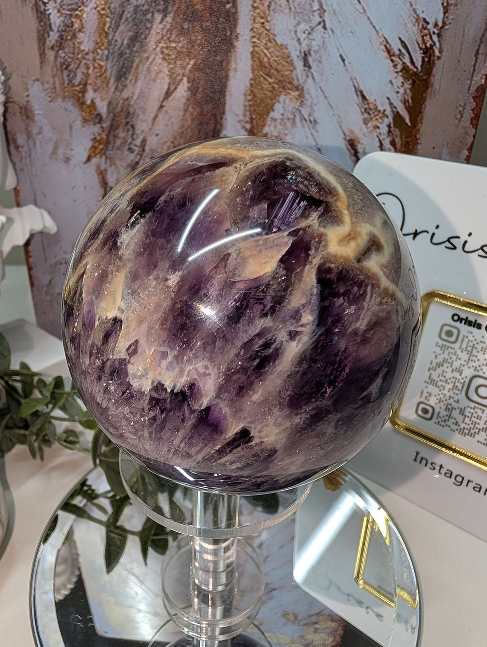 Thumbnail: Stunning High Grade UV Reactive Powerlite Amethyst Sphere XL