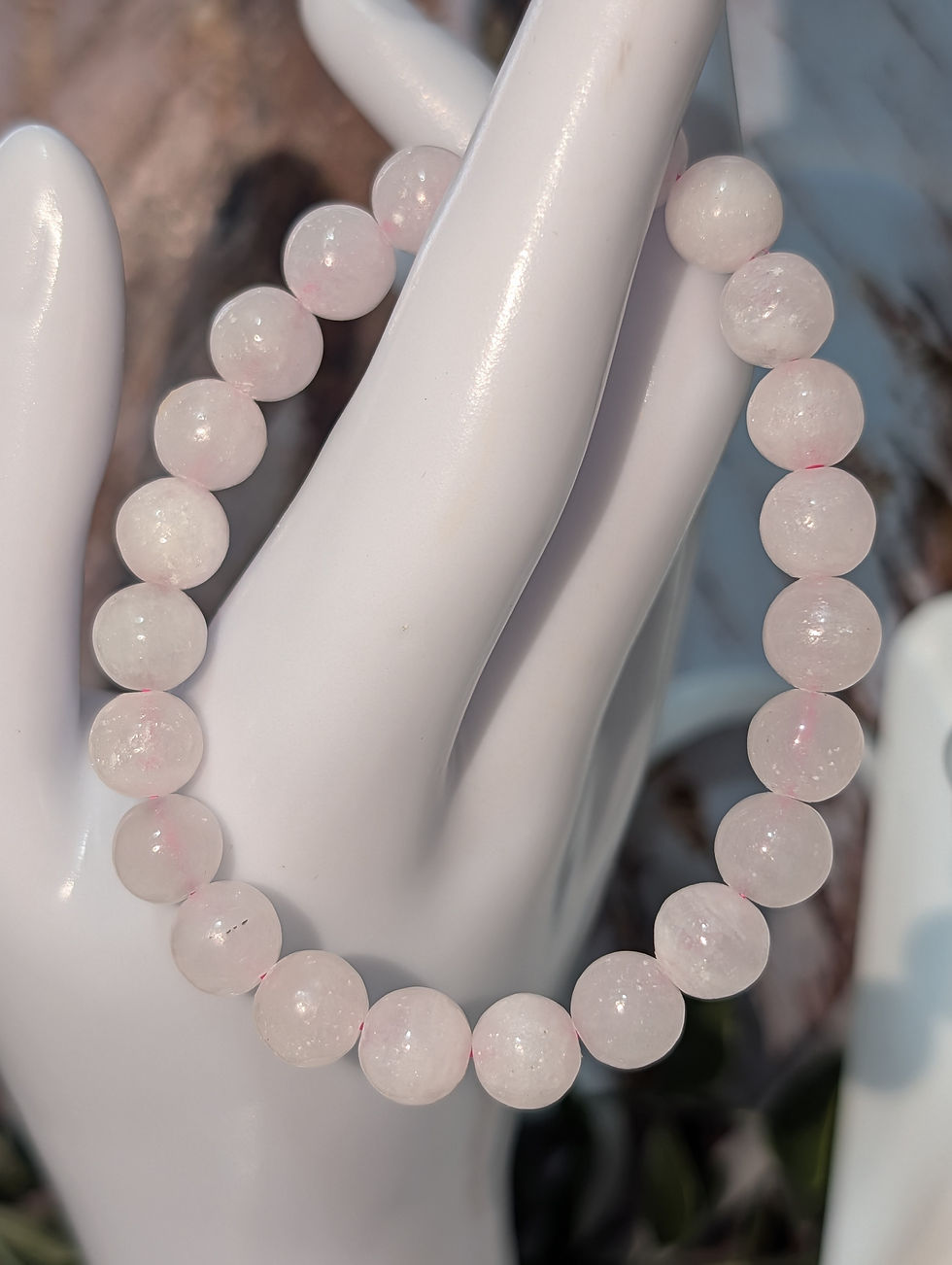 Thumbnail: Beautiful Mangano Calcite Beaded Bracelet 