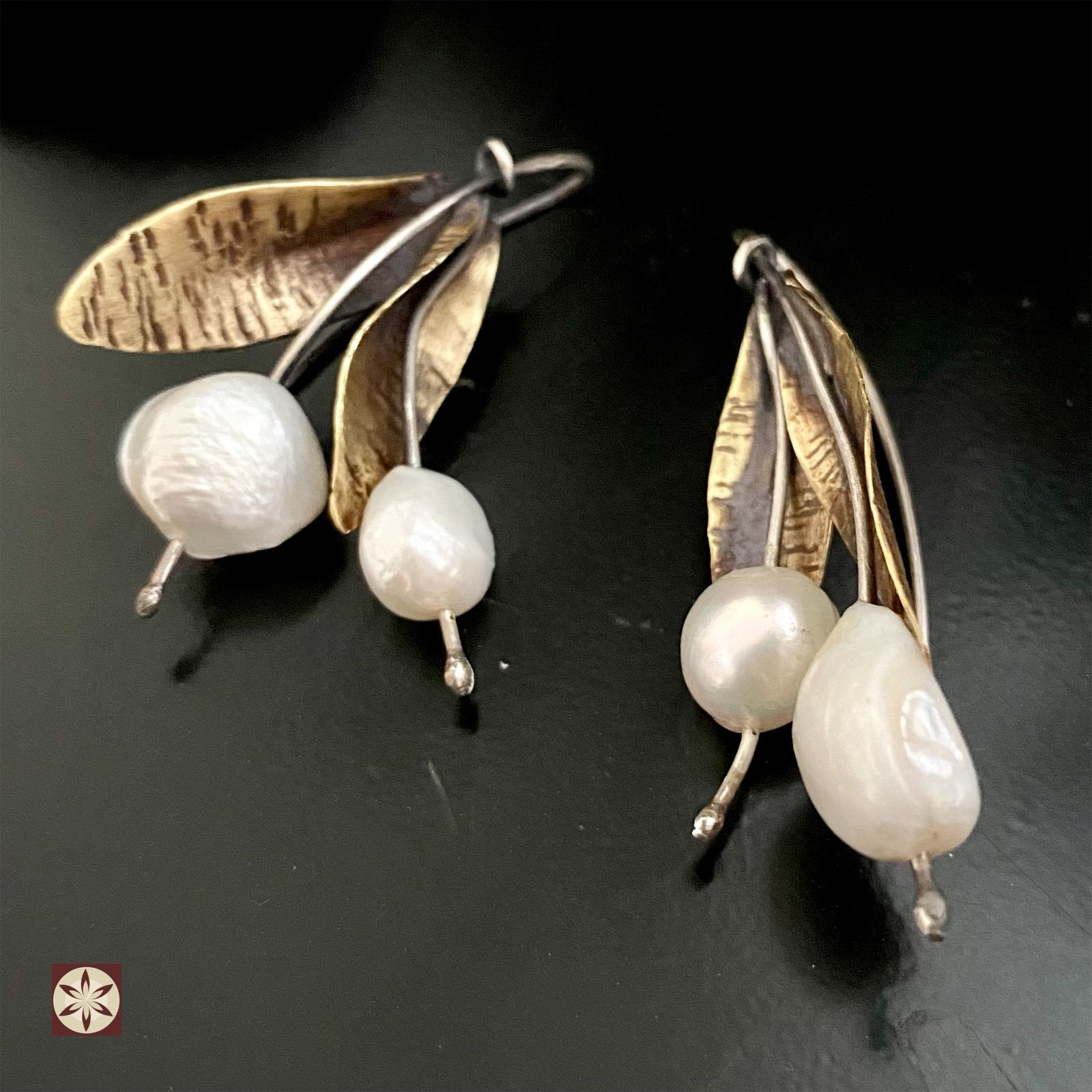 Brincos Ramo de Pérolas