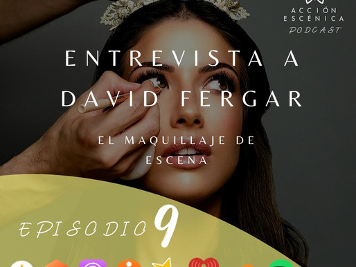 El maquillaje de escena.