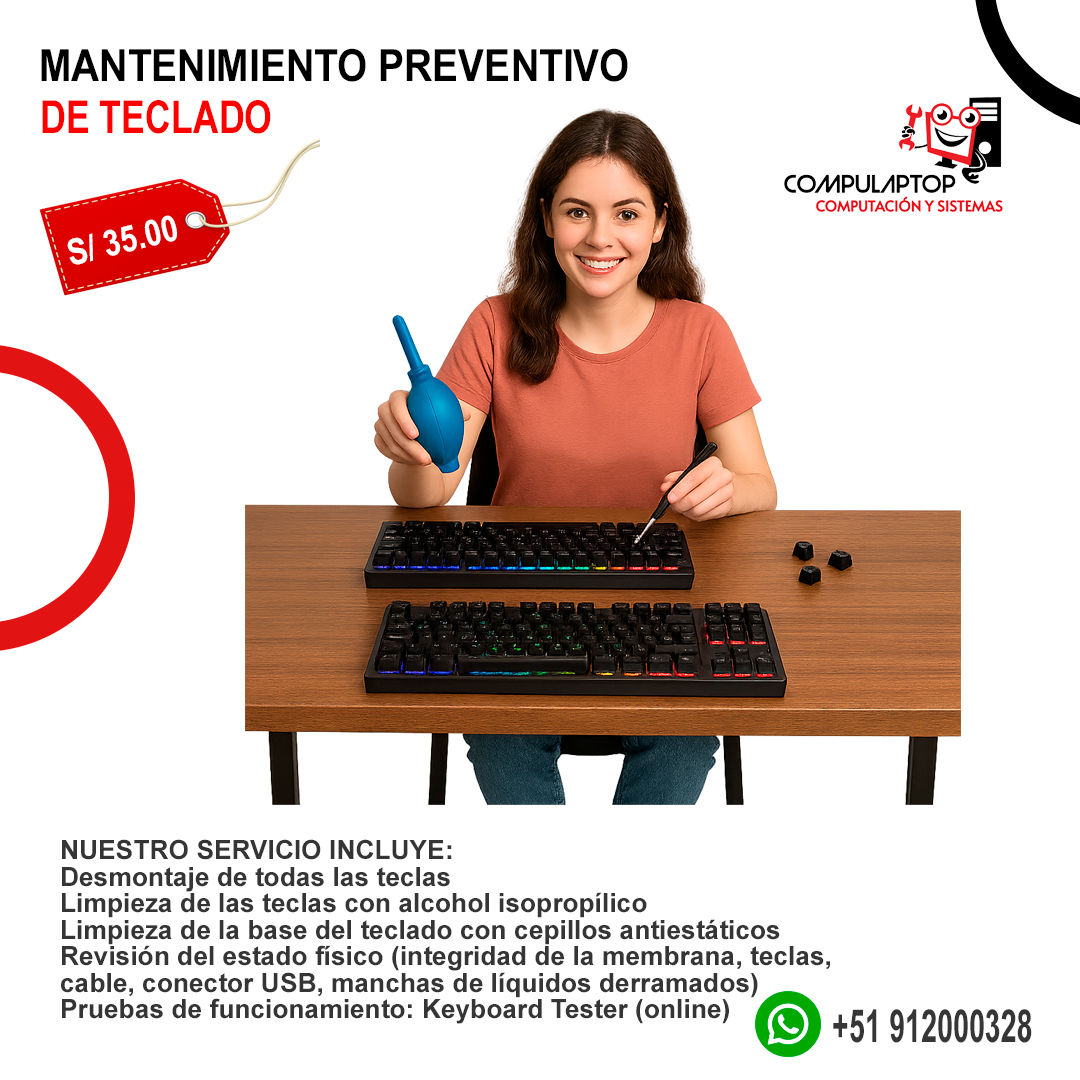 Mantenimiento Preventivo de Teclado