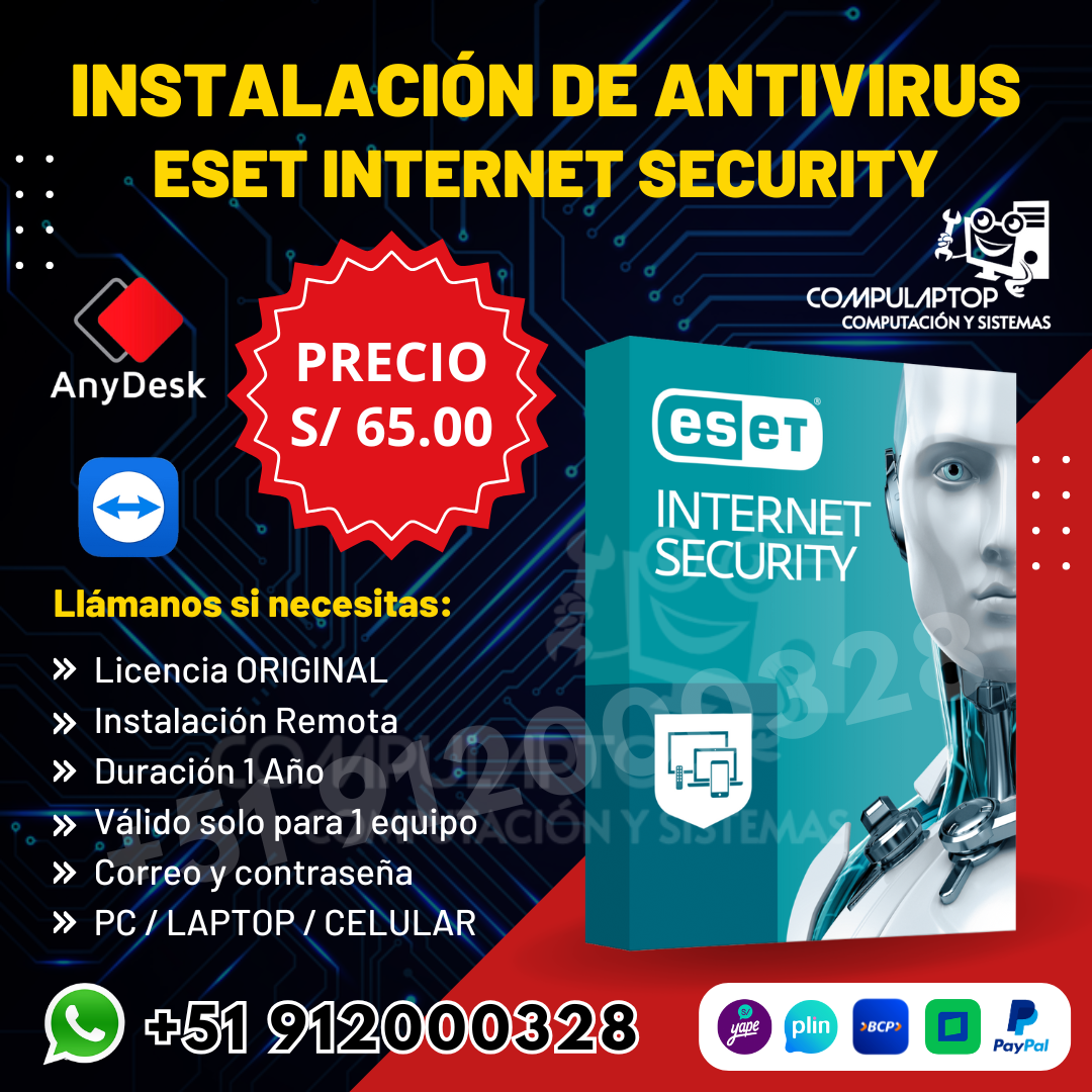 Instalación de Antivirus Eset Internet Security