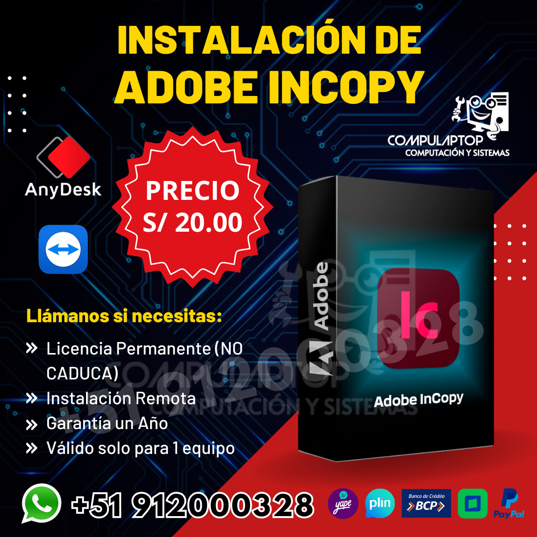 Instalación de Adobe InCopy